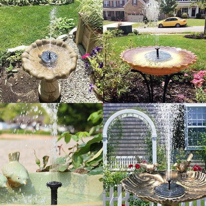 Solar Water Fountain with Lights – Floating Outdoor Fountain Pump for Bird Bath & Pond | LumenTrail