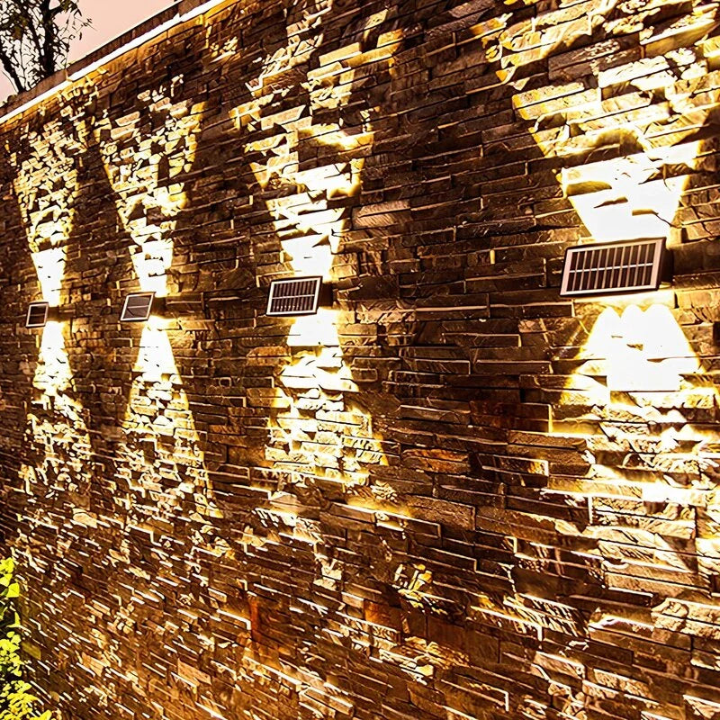 Solar Wall Sconce Outdoor – LED Wall Lights for Porch, Patio & Fence, Waterproof | LumenTrail