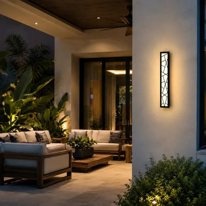 Outdoor Wall Sconce – Modern Linear LED Exterior Wall Light for Porch & Entryway | LumenTrail