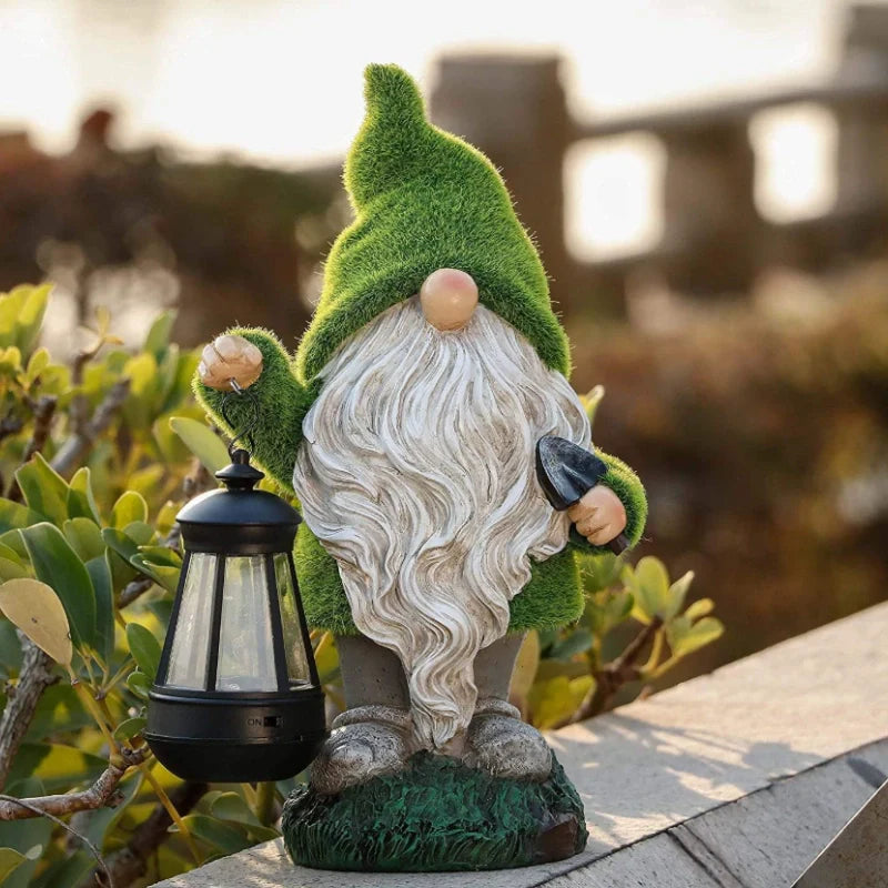 Solar Garden Gnome Lights – Decorative Outdoor Statue Figurine Lights for Yard & Patio | LumenTrail