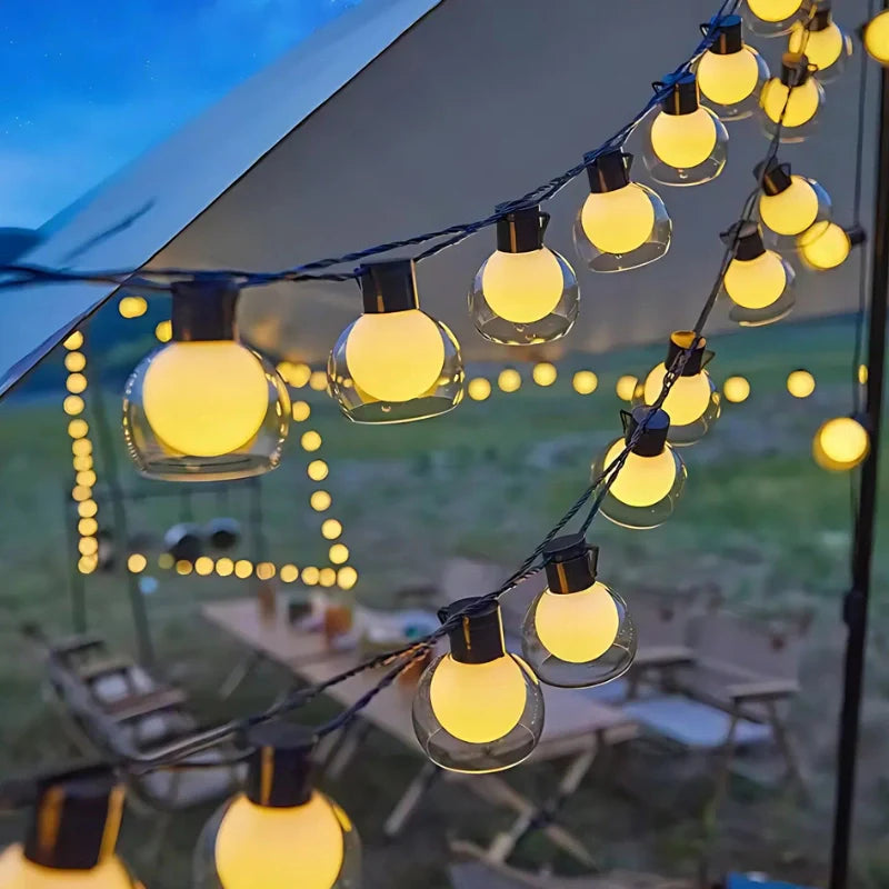 Solar String Lights Outdoor – LED Fairy Lights for Garden, Patio & Backyard, Waterproof | LumenTrail