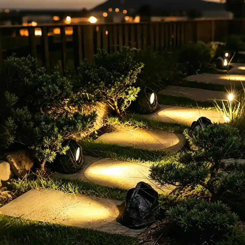 Solar Spotlight Outdoor – High Lumen LED Landscape Spotlight, Adjustable, Waterproof | LumenTrail