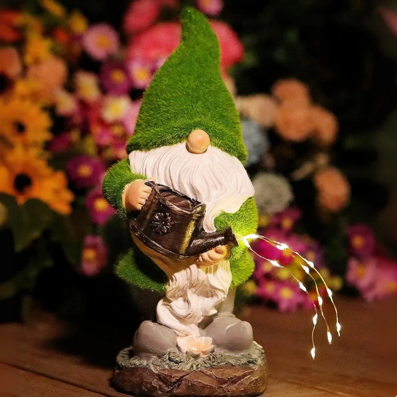 Solar Garden Gnome Lights – Decorative Outdoor Statue Figurine Lights for Yard & Patio | LumenTrail