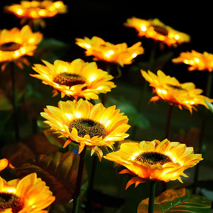 Solar Flower Lights Outdoor – Decorative LED Garden Stake Lights for Yard & Pathway | LumenTrail