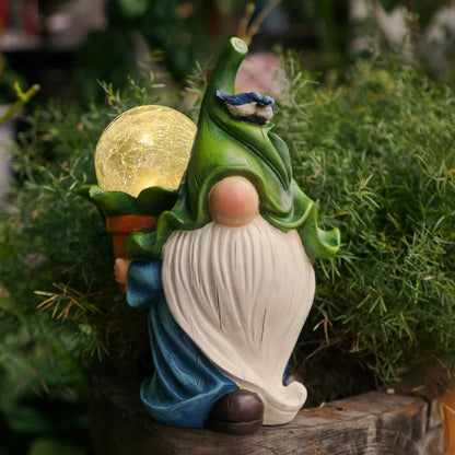 Solar Garden Gnome Lights – Decorative Outdoor Statue Figurine Lights for Yard & Patio | LumenTrail