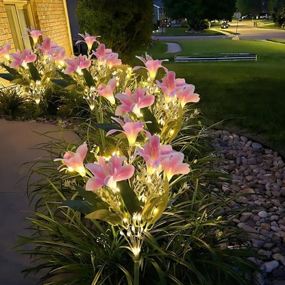 Solar Flower Lights Outdoor – Decorative LED Garden Stake Lights for Yard & Pathway | LumenTrail