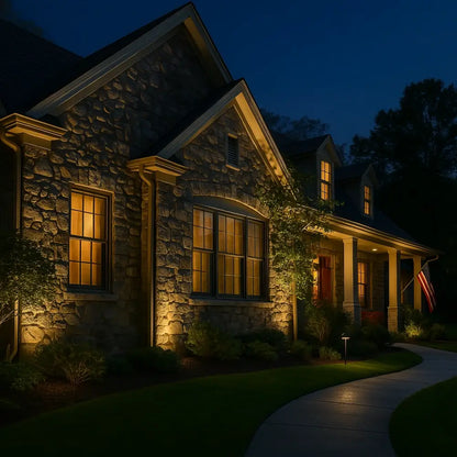 Solar Garden Spotlight – LED Outdoor Landscape & Wall Light, Adjustable, Waterproof | LumenTrail