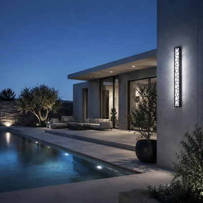 Outdoor Wall Sconce – Modern Linear LED Exterior Wall Light for Porch & Entryway | LumenTrail