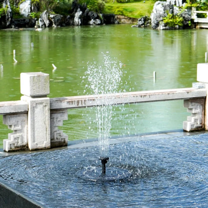 Solar Water Fountain with Lights – Floating Outdoor Fountain Pump for Bird Bath & Pond | LumenTrail