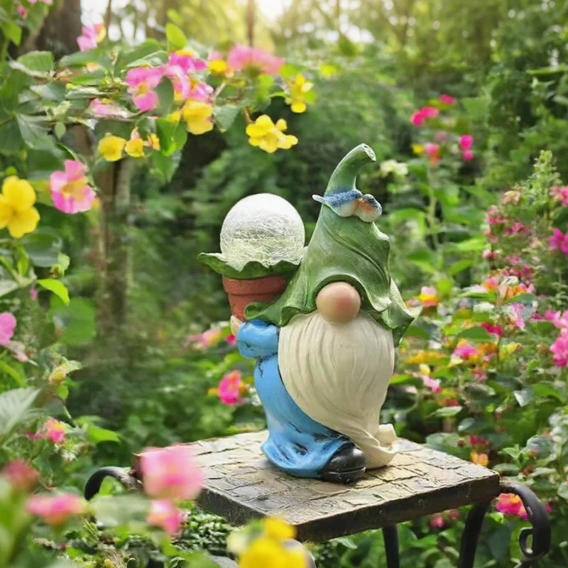 Solar Garden Gnome Lights – Decorative Outdoor Statue Figurine Lights for Yard & Patio | LumenTrail