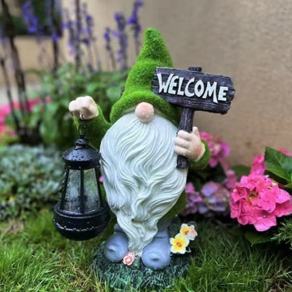 Solar Garden Gnome Lights – Decorative Outdoor Statue Figurine Lights for Yard & Patio | LumenTrail