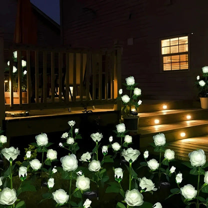 Solar Flower Lights Outdoor – Decorative LED Garden Stake Lights for Yard & Pathway | LumenTrail