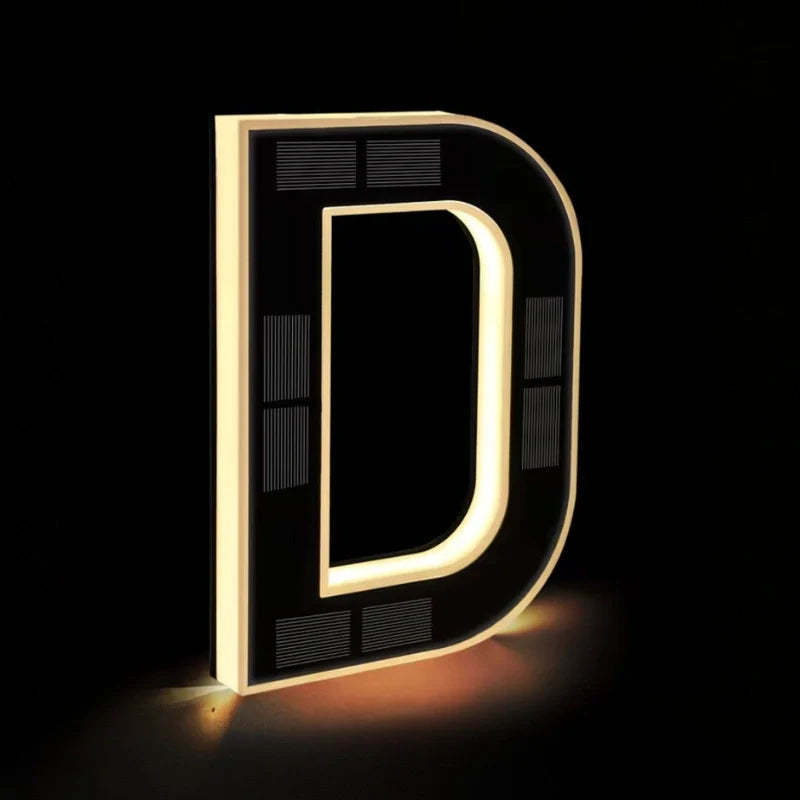 Solar House Number Light – Illuminated Address Sign, Outdoor Wall Mount, Waterproof | LumenTrail