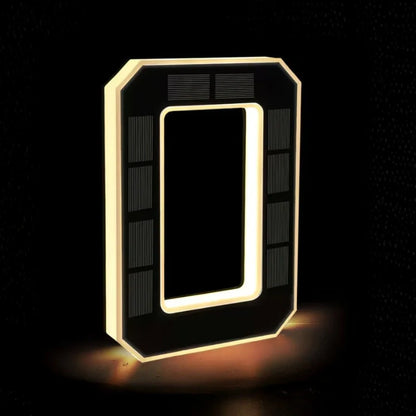 Solar House Number Light – Illuminated Address Sign, Outdoor Wall Mount, Waterproof | LumenTrail