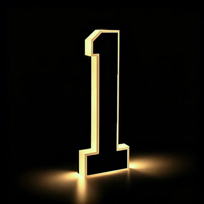 Solar House Number Light – Illuminated Address Sign, Outdoor Wall Mount, Waterproof | LumenTrail