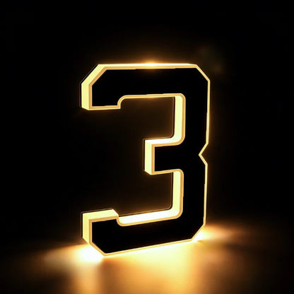 Solar House Number Light – Illuminated Address Sign, Outdoor Wall Mount, Waterproof | LumenTrail