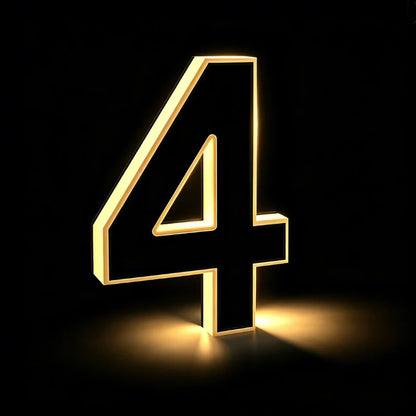 Solar House Number Light – Illuminated Address Sign, Outdoor Wall Mount, Waterproof | LumenTrail