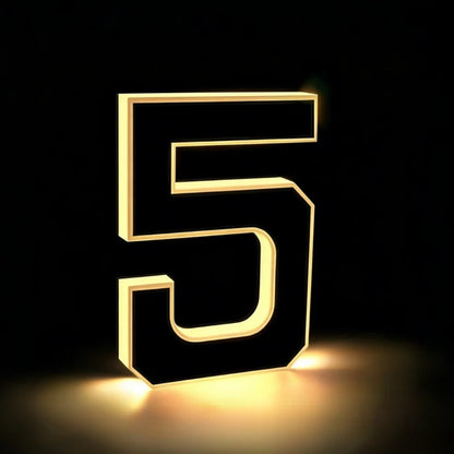 Solar House Number Light – Illuminated Address Sign, Outdoor Wall Mount, Waterproof | LumenTrail