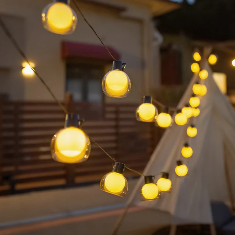 Solar String Lights Outdoor – LED Fairy Lights for Garden, Patio & Backyard, Waterproof | LumenTrail