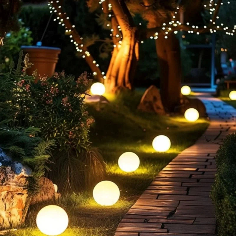 Solar Globe Garden Lights – Decorative LED Outdoor Path & Landscape Lights, Waterproof | LumenTrail