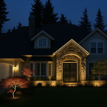 Solar Garden Spotlight – LED Outdoor Landscape & Wall Light, Adjustable, Waterproof | LumenTrail
