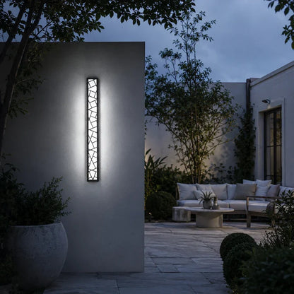 Outdoor Wall Sconce – Modern Linear LED Exterior Wall Light for Porch & Entryway | LumenTrail