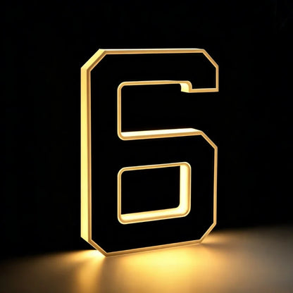 Solar House Number Light – Illuminated Address Sign, Outdoor Wall Mount, Waterproof | LumenTrail