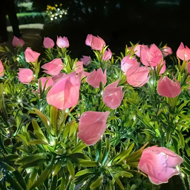 Solar Flower Lights Outdoor – Decorative LED Garden Stake Lights for Yard & Pathway | LumenTrail
