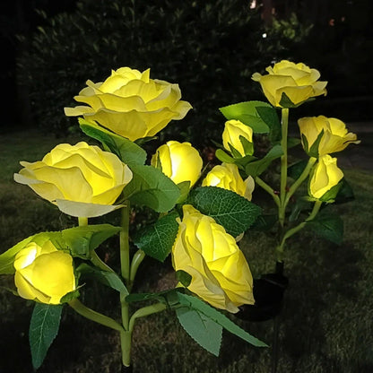 Solar Flower Lights Outdoor – Decorative LED Garden Stake Lights for Yard & Pathway | LumenTrail