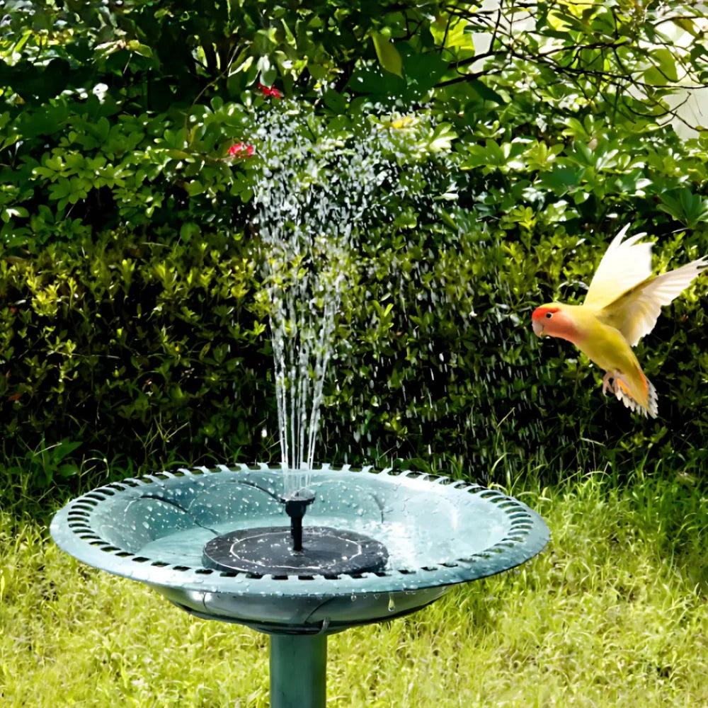 Solar Water Fountain with Lights – Floating Outdoor Fountain Pump for Bird Bath & Pond | LumenTrail