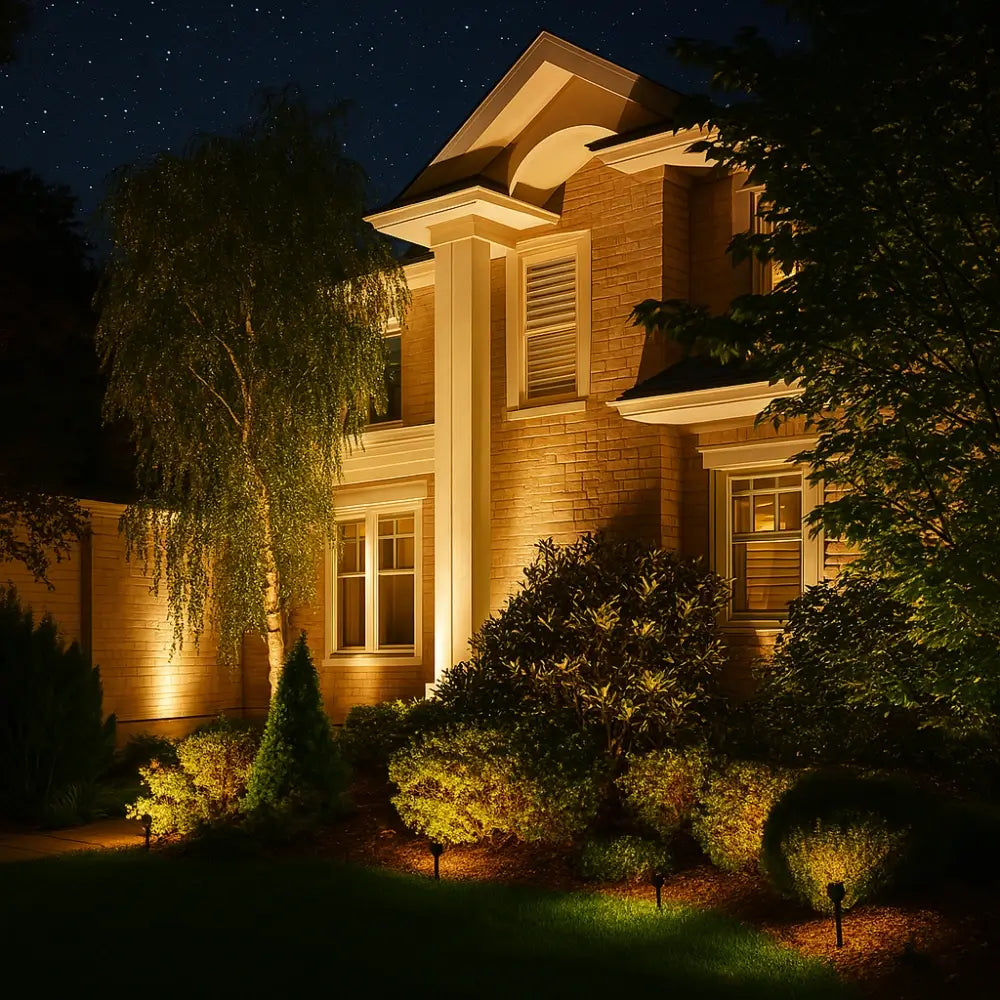Solar Garden Spotlight – LED Outdoor Landscape & Wall Light, Adjustable, Waterproof | LumenTrail
