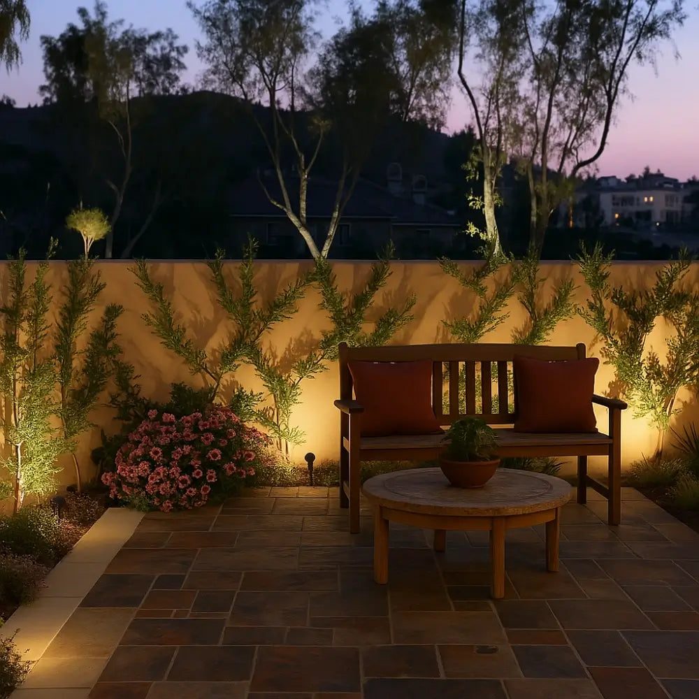 Solar Garden Spotlight – LED Outdoor Landscape & Wall Light, Adjustable, Waterproof | LumenTrail