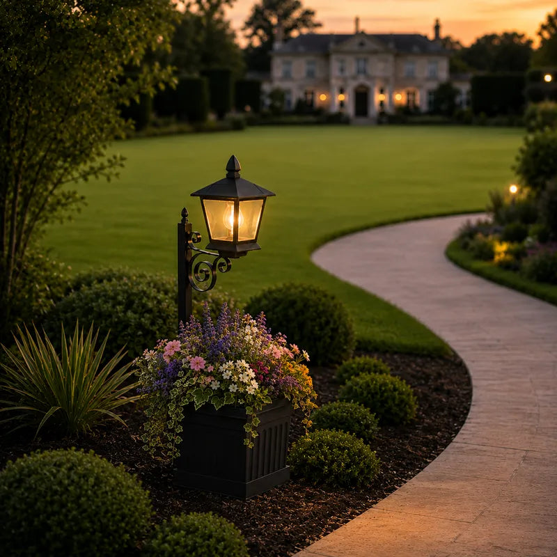 Solar Lantern Planter – Outdoor Hanging Lantern with Flower Pot, Patio & Garden Decor | LumenTrail