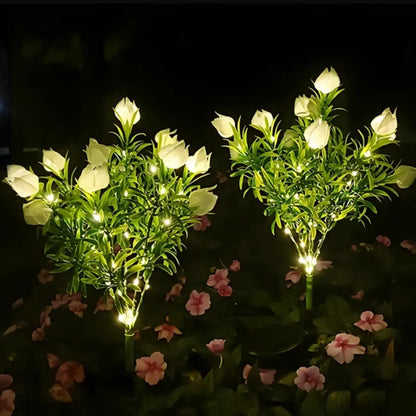 Solar Flower Lights Outdoor – Decorative LED Garden Stake Lights for Yard & Pathway | LumenTrail
