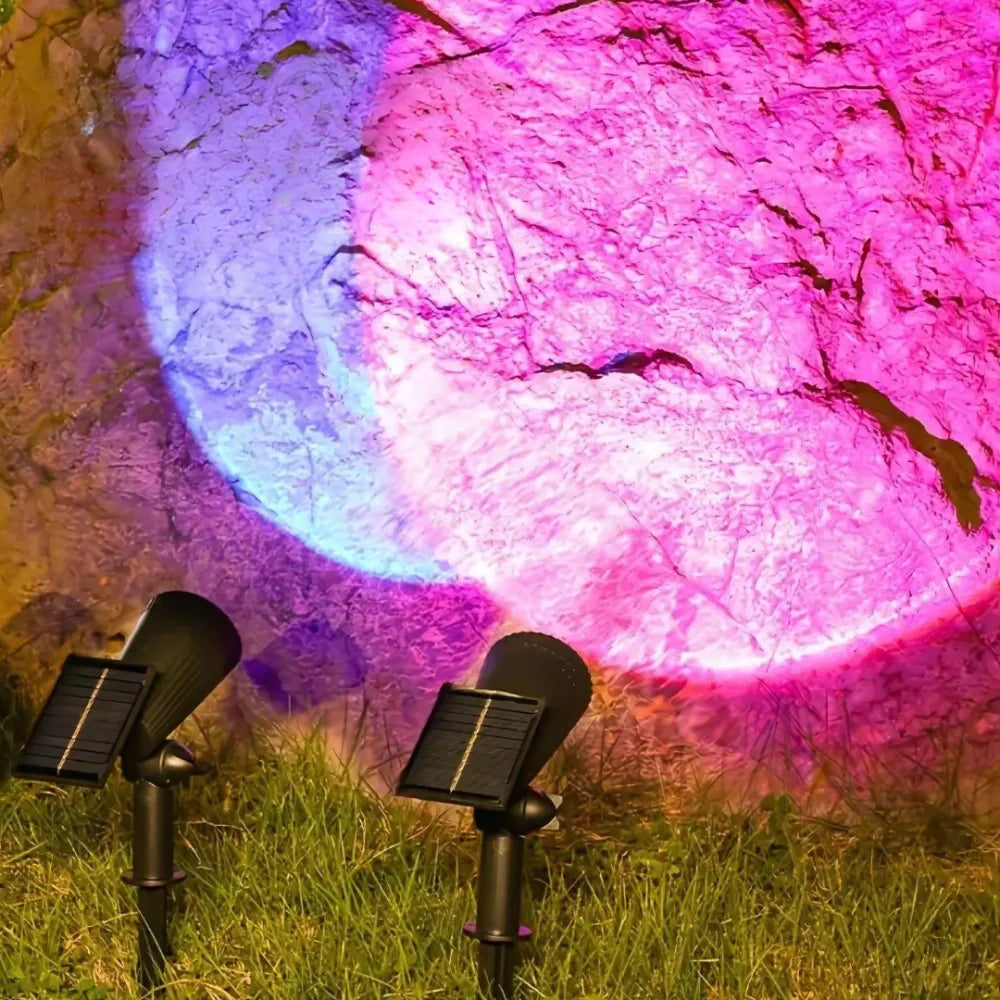 Solar Garden Spotlight – LED Outdoor Landscape & Wall Light, Adjustable, Waterproof | LumenTrail