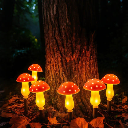 Solar Mushroom Garden Lights – Decorative Outdoor Pathway & Yard Stake Lights, Waterproof | LumenTrail