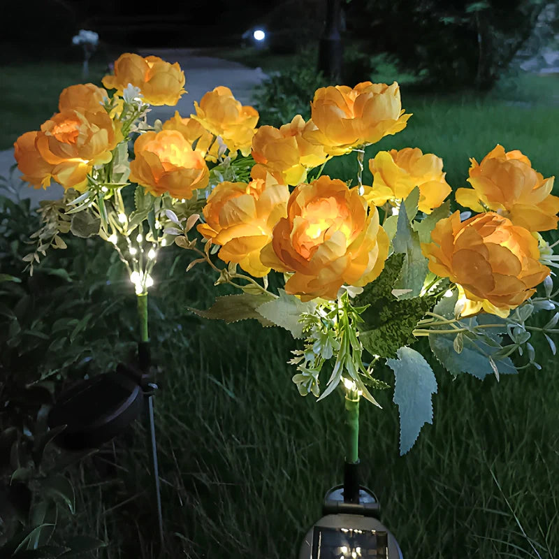 Solar Flower Lights Outdoor – Decorative LED Garden Stake Lights for Yard & Pathway | LumenTrail