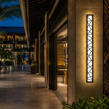 Outdoor Wall Sconce – Modern Linear LED Exterior Wall Light for Porch & Entryway | LumenTrail