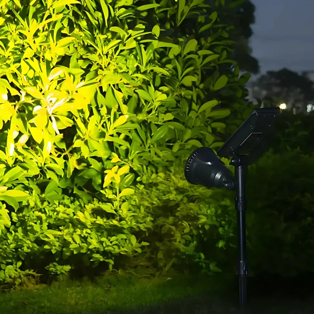 Solar Garden Spotlight – LED Outdoor Landscape & Wall Light, Adjustable, Waterproof | LumenTrail