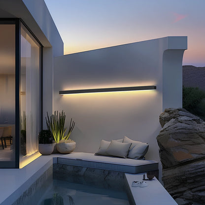 Outdoor Wall Sconce – Modern Linear LED Exterior Wall Light for Porch & Entryway | LumenTrail