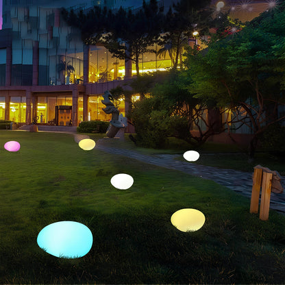 Solar Rock Garden Light – Decorative Cobblestone Landscape Path Light, Waterproof | LumenTrail