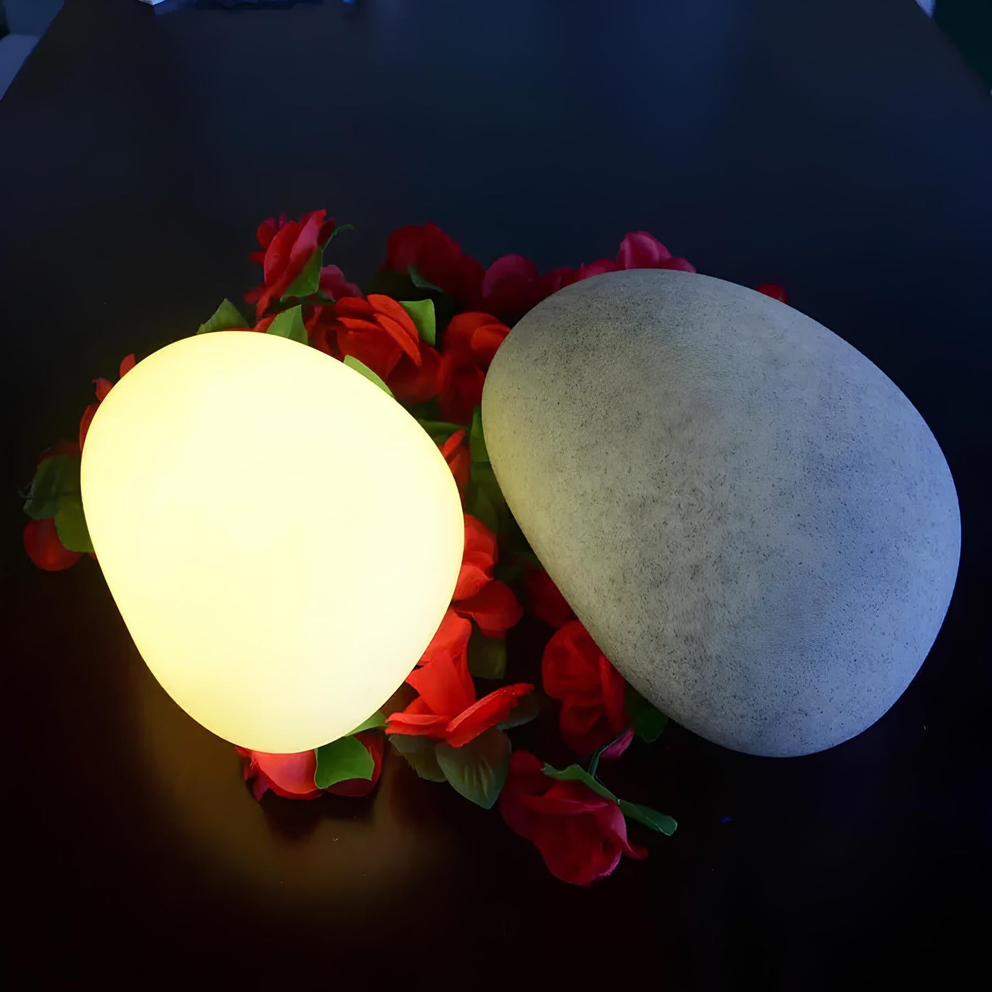 Solar Rock Garden Light – Decorative Cobblestone Landscape Path Light, Waterproof | LumenTrail