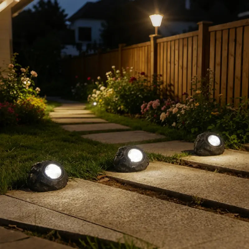 Solar Spotlight Outdoor – High Lumen LED Landscape Spotlight, Adjustable, Waterproof | LumenTrail