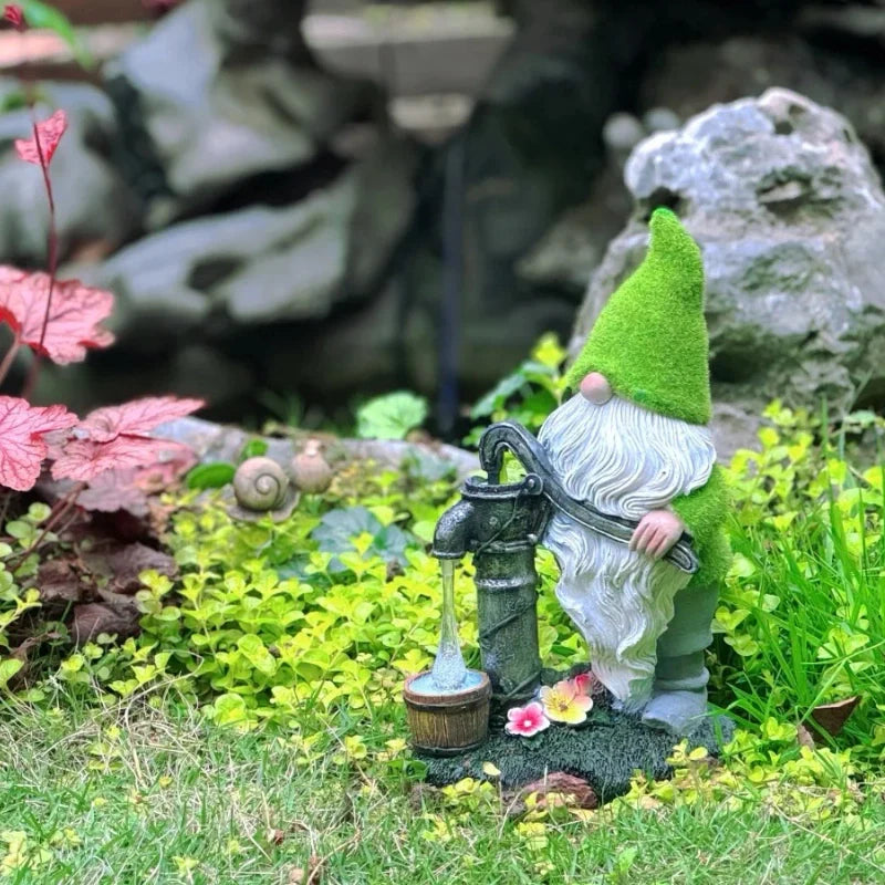 Solar Garden Gnome Lights – Decorative Outdoor Statue Figurine Lights for Yard & Patio | LumenTrail