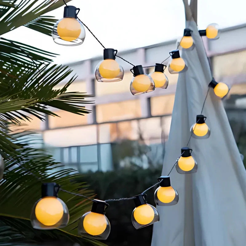 Solar String Lights Outdoor – LED Fairy Lights for Garden, Patio & Backyard, Waterproof | LumenTrail