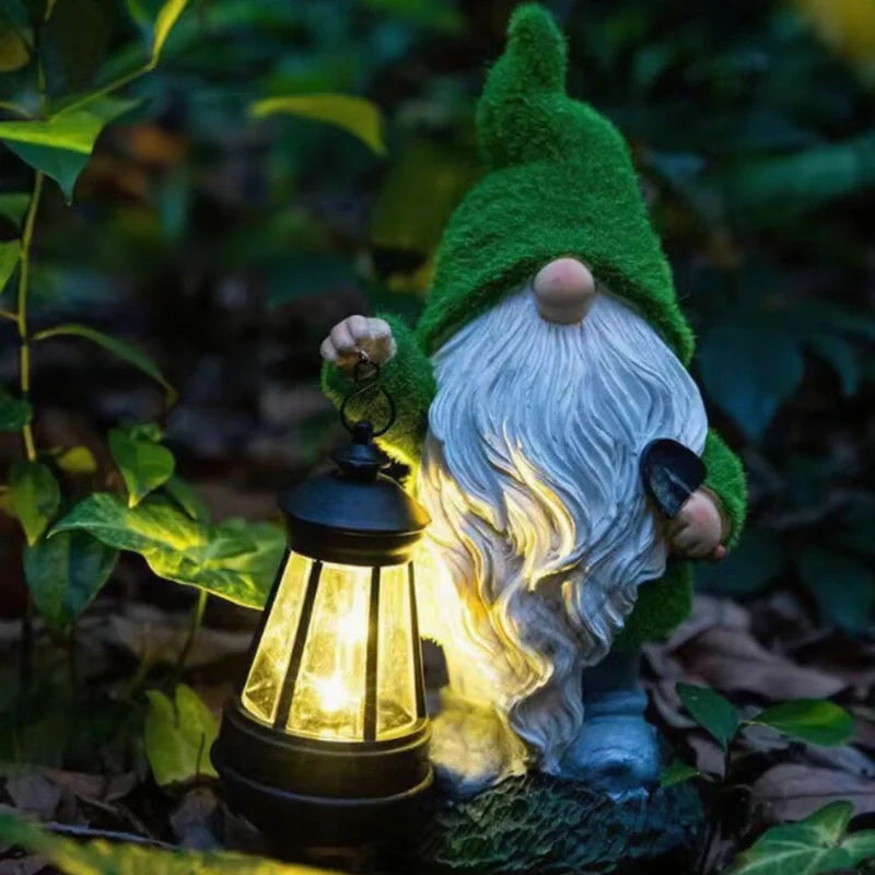 Solar Garden Gnome Lights – Decorative Outdoor Statue Figurine Lights for Yard & Patio | LumenTrail