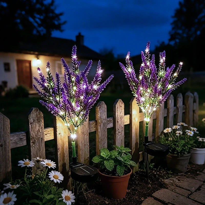Solar Flower Lights Outdoor – Decorative LED Garden Stake Lights for Yard & Pathway | LumenTrail