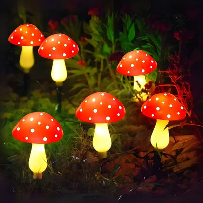 Solar Mushroom Garden Lights – Decorative Outdoor Pathway & Yard Stake Lights, Waterproof | LumenTrail