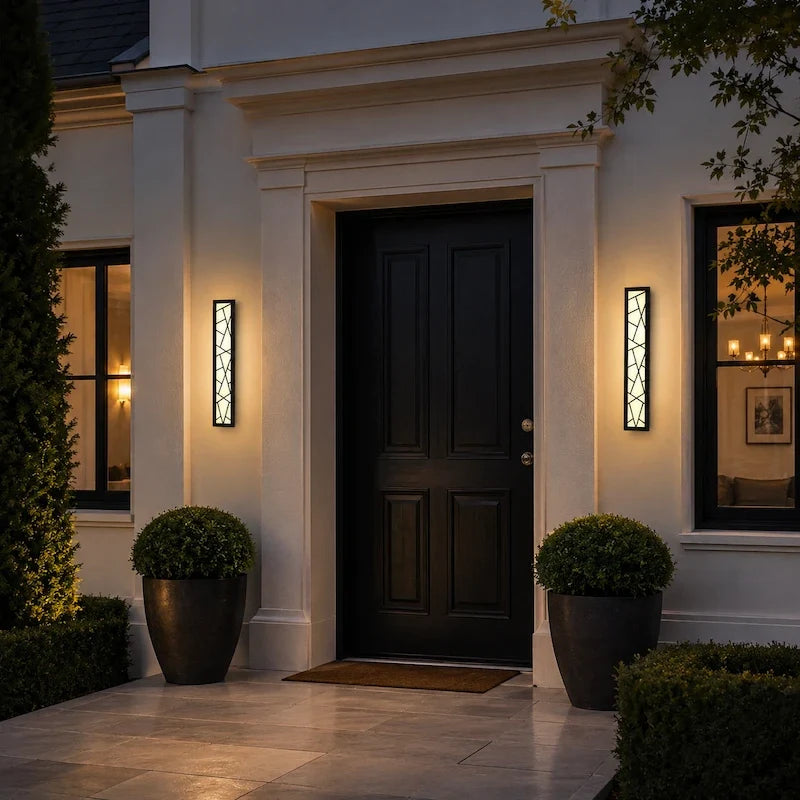 Outdoor Wall Sconce – Modern Linear LED Exterior Wall Light for Porch & Entryway | LumenTrail