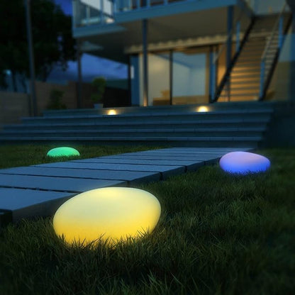 Solar Rock Garden Light – Decorative Cobblestone Landscape Path Light, Waterproof | LumenTrail